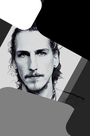 a man with a beard and a mustache