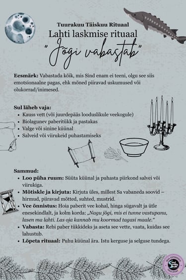 Tuurakuu Rituaal Lahti Laskmise Rituaal Soul Sisters Tarot
