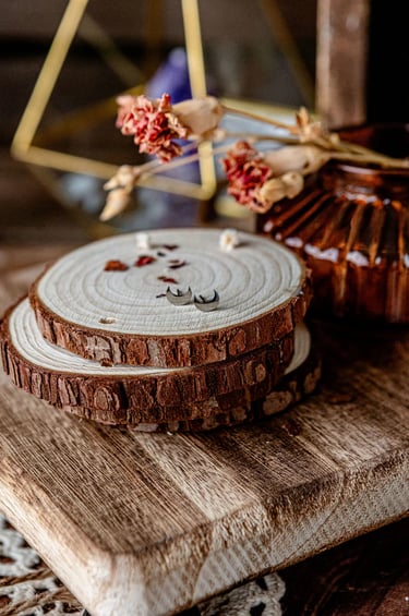 Mini Crescent Moon Stud Earrings