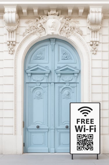 Snabbt och säkert gäst WiFi utan lösenord via QR-kod – Sweden WiFi för hotell , Airbnb, vandrarhem
