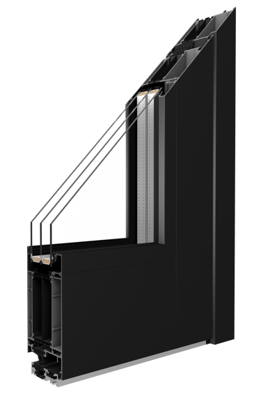 Aliuminio profilio durų sistema