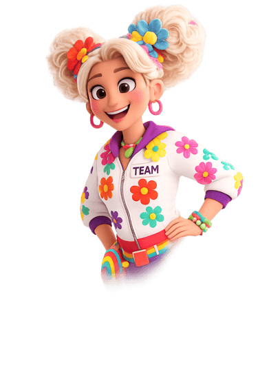 “Illustration of the BabyKidsLullaby character, designed to guide children with warmth and emotional