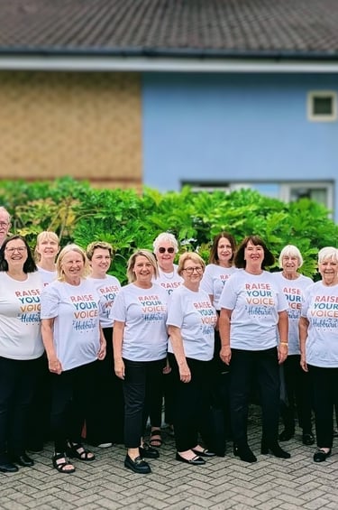 Community Choir at care home performance