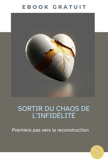 couverture et lien vers ebook gratuit "sortir du chais de l'infidélité"
