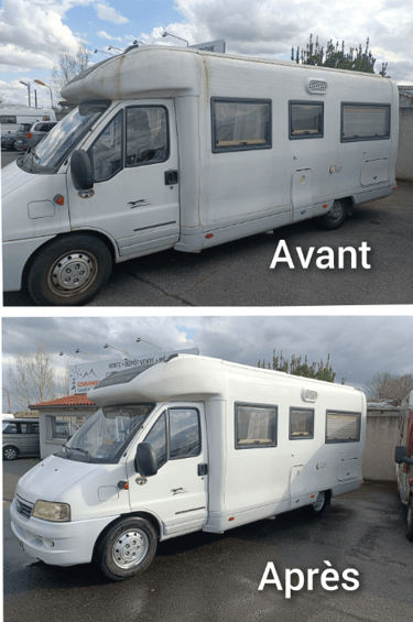 Nettoyage camping car Douai, entreprise nettoyage camping car, lustrage camping car Douai