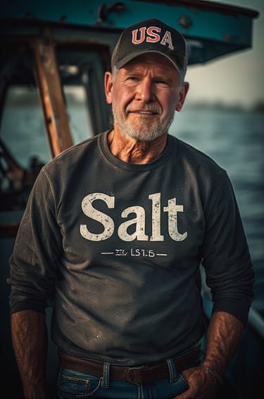 Johnny Allyson; pictured aboard his charter fishing boat, 2026