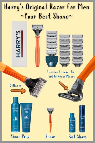 Harry's Original Razor for Men Your Best Shave Kit