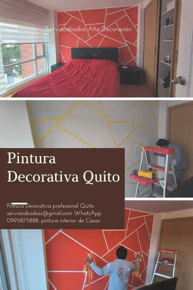 pintura decorativa  geométrica acabados de alta decoración  serviacabados
