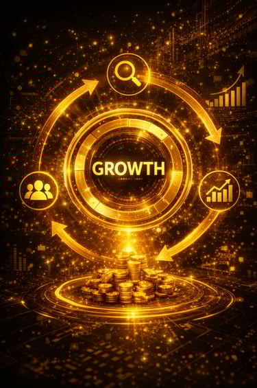 Amazon fba business growth and scaling strategy showing customer acquisition, retention, and revenue expansion