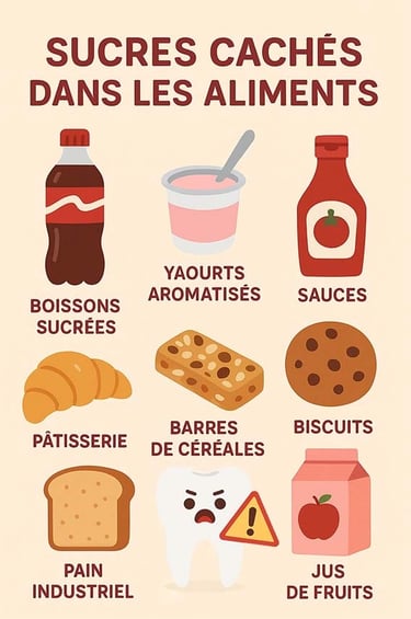 Sucres cachés dans les aliments hygiene-precision.com