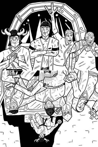 Cool Power Bros by J.R. Turvey - artist - Dicepool Party Comics