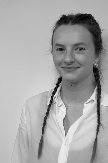 black and white headshot Helena Beadle 