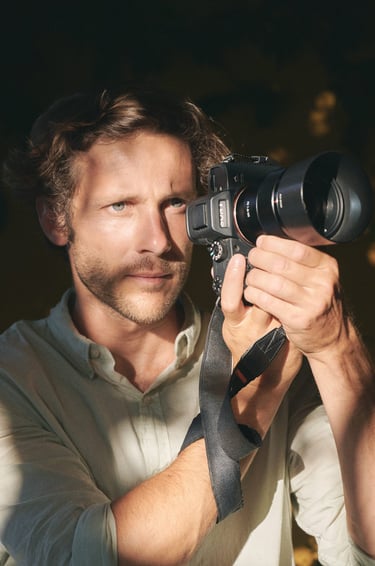 portrait of a wedding photographer