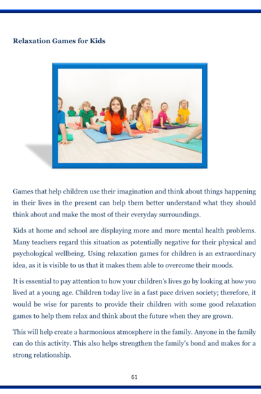relaxation games for children page