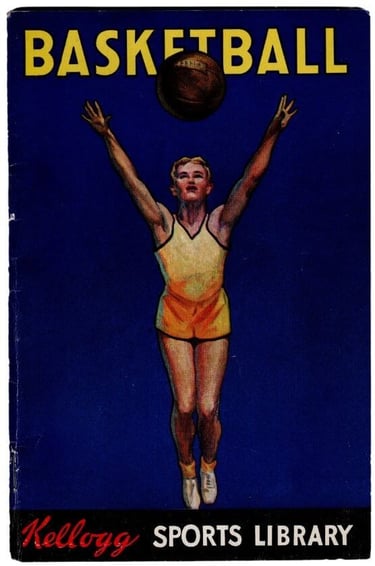 1935 Kellogg's Sports Library Basketball Pamphlet book