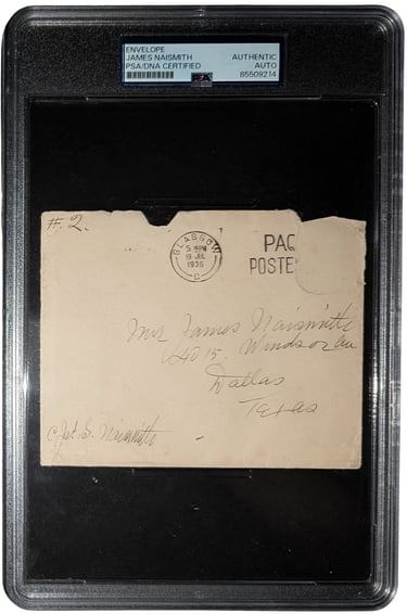 James Naismith Basketball Inventor Original Authentic PSA Autograph
