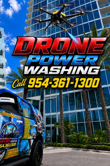 drone power washing fort lauderdale FL