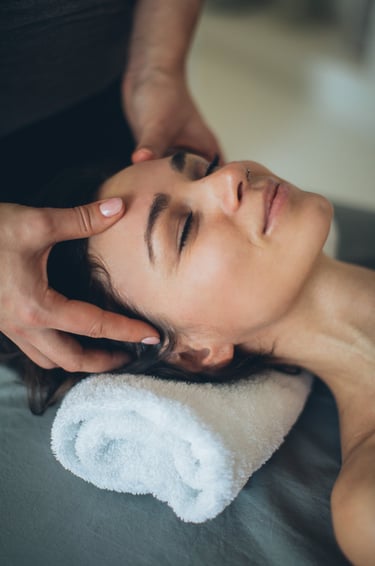 massage du cuir chevelu