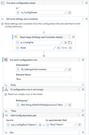 UiPath Studio: Config Loop