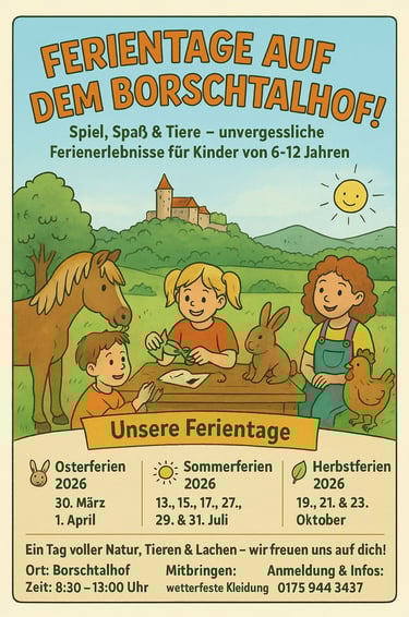 Ferien auf dem Borschtalhof 2026