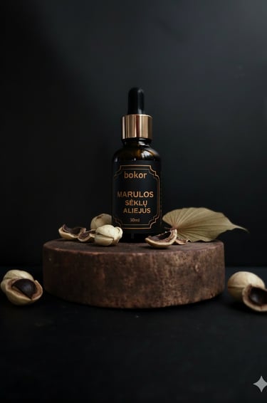 marula aliejus veidui barzdos plauku galiukamas kosmetika naturali oil 
