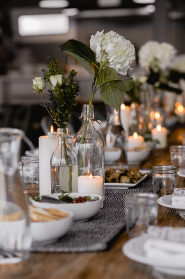 décoration table évènement professionnel