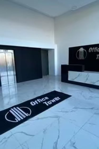 Felpudo con logo personalizado office tower