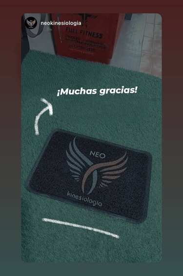 Felpudo personalizado con logo consultorio neo