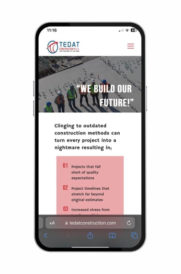 TEDAT Construction Web Design 