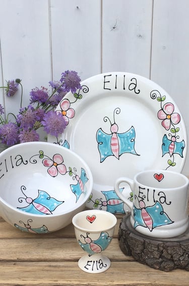 Hand painted Children's Dinner Set