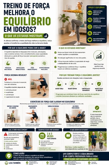 como melhorar equilíbrio treinando força em idosos