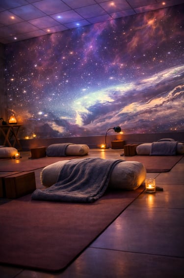 Sala de yoga inmersiva 