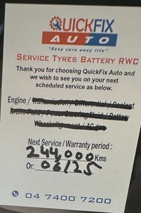 Service Ticket