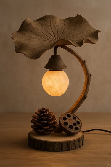 Modern outdoor floor lamp beside a lounge chair, creating a calm balcony lighting atmosphere.