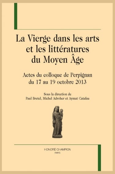 la vierge dans les arts et les littératures du moyen age cover page