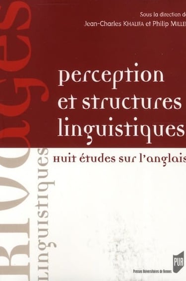perception et structures linguistiques cover page