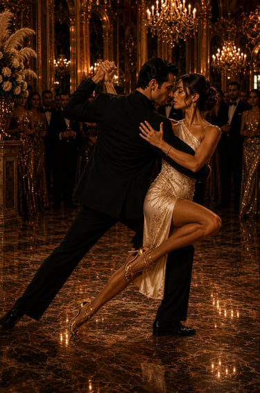 Cada paso del baile revela emociones que ambos creían enterradas para siempre.