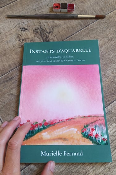 livre poésie aquarelle haikus meditation emotion