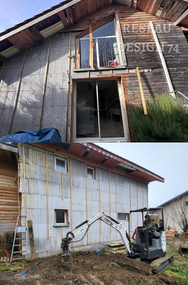 chantier renovation interieur haute savoie