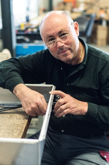 Mitarbeiter der Montage