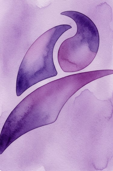 Surkow Art Paul Surkow Logo purple aquarell