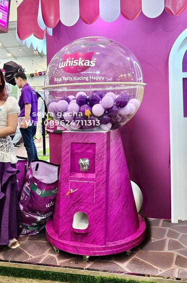 sewa mesin gacha jumbo ungu jabodetabek