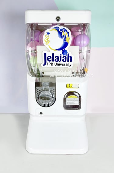 sewa mesin gachapon putih jabodetabek