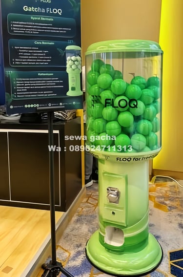 sewa cutom jumbo giant gacha gachapon indonesia