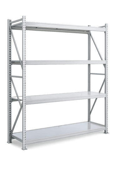 minirack RS-33 metálico con capacidad de carga 100 y 200 kg para bodega y retail