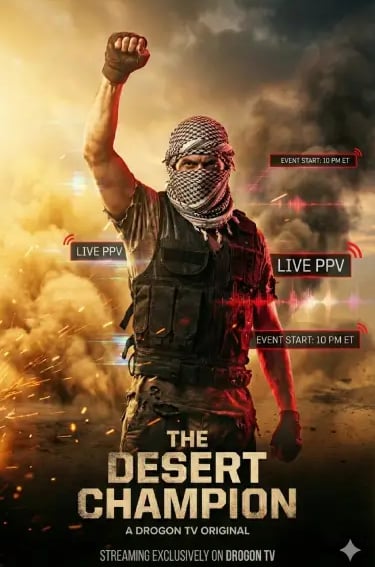 Drogon TV app showing live sports and entertainment