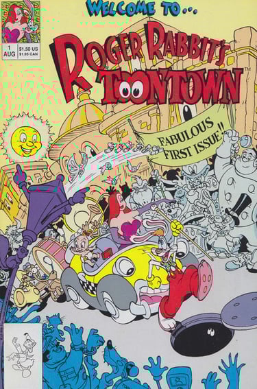 Roger Rabbit's Toontown was his Second Comic Book Series, Lasting Only Five Issues