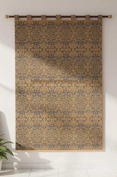 Custom bespoke handmade rugs crafted in Nepal –wall-hanging- Himalaya Carpet Industries
