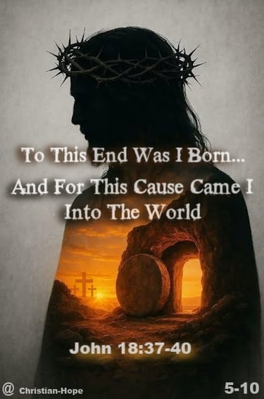 For This Cause Came I Into The World