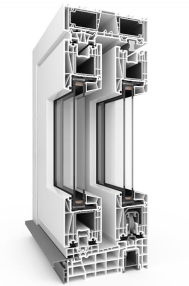 a window frame with a window and a window with a view of the outside